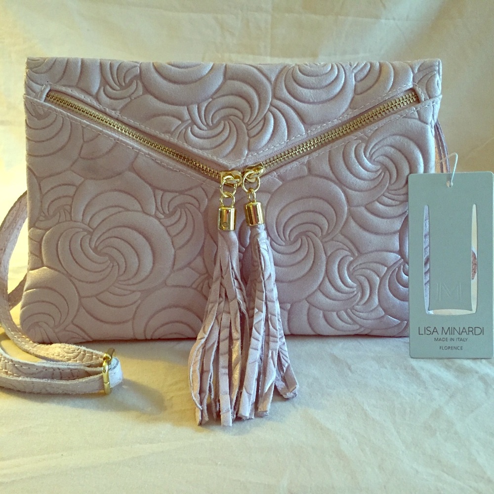 🌹NWT Lisa Minardi Rose Swirl Leather Purse🌹
